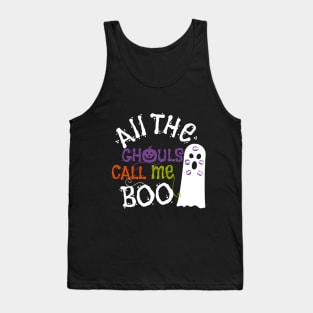 Cute Ghost and Ghouls Halloween Tank Top